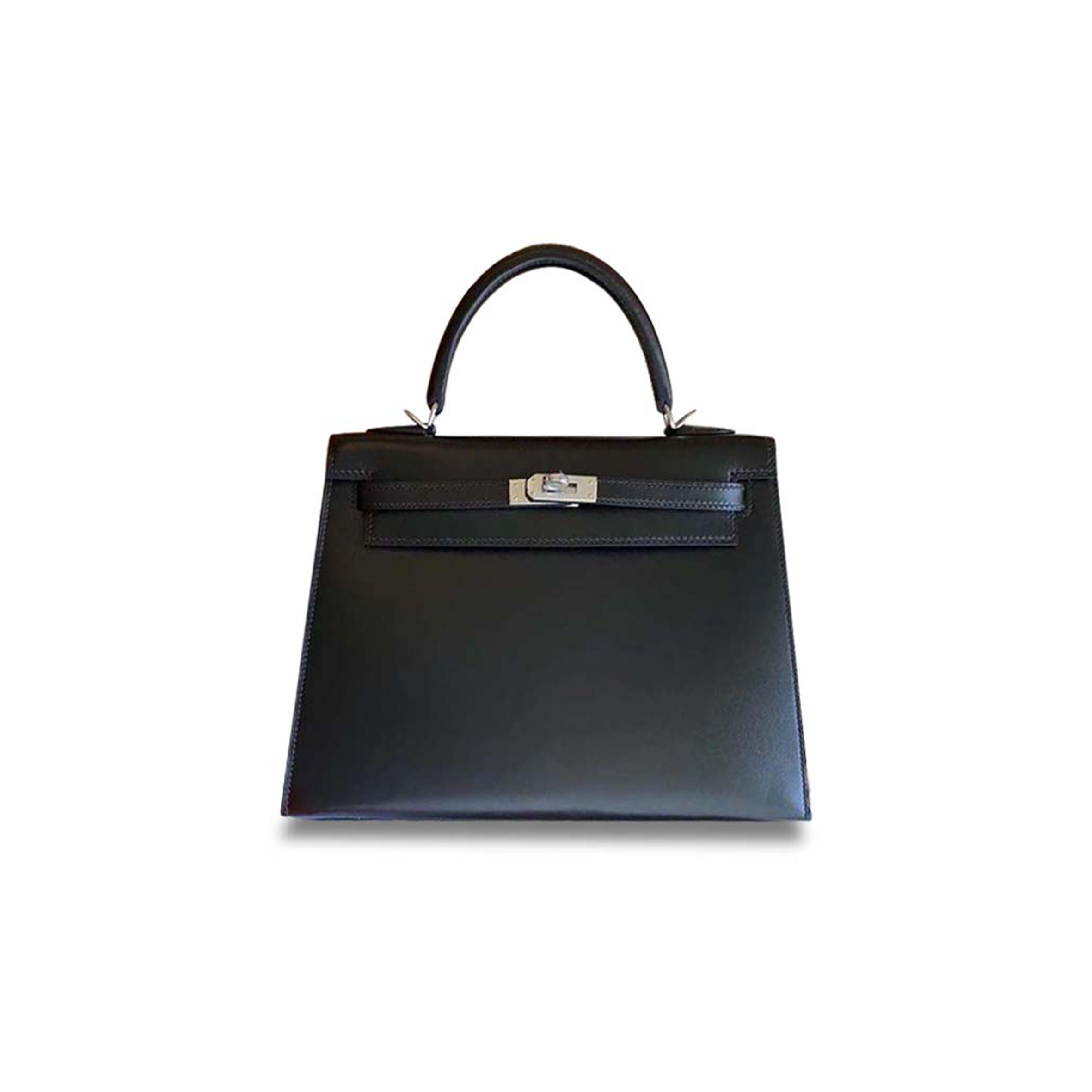 H**me5 KELLY 25 BOX BLACK SILVER (25*17*7cm) Master Quality